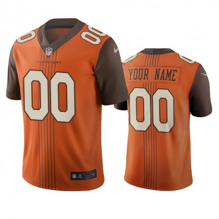 Camiseta Hombre NFL Cleveland Browns Personalizar Marrón City Edition Vapor Limited